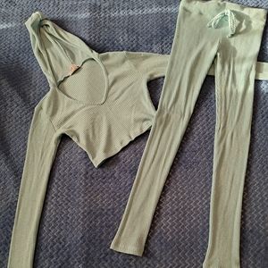 2 piece crop top set